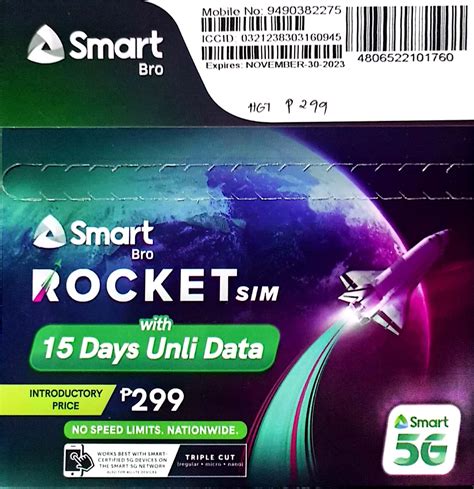 smart bro sim card where to buy|Smart Bro Rocket SIM 199 .